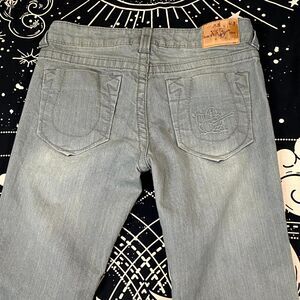 VTG True Religion Limited Edition 0001-1205 Jeans Mens 29x30 Gray Denim Straight